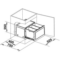 Система сортування відходів Blanco SELECT BOTTON PRO 60 manual (517469)