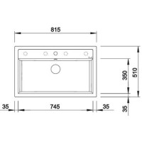 Кухонна мийка Blanco DALAGO 8 (518852) темна скеля