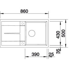Кухонна мийка Blanco METRA 5S (518871) темна скеля