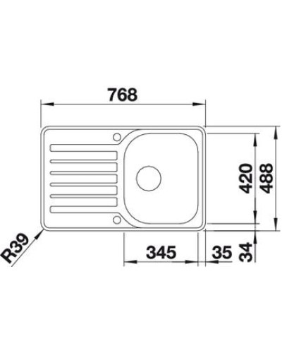 Кухонна мийка Blanco LANTOS 45 S-IF Compact (519059)