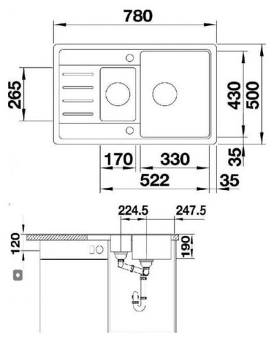 Кухонна мийка Blanco LEGRA 6S Compact (521307) кава