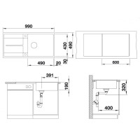 Кухонна мийка Blanco METRA XL 6 S-F (519157) кава