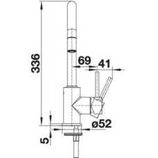 Кухонний змішувач Blanco MIDA-S (521455) антрацит
