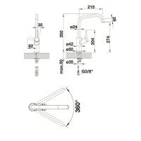 Кухонний змішувач Blanco JURENA (520764) хром