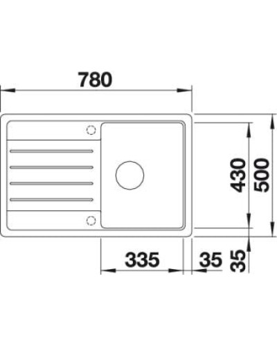 Кухонна мийка Blanco LEGRA 45S (522206) кава