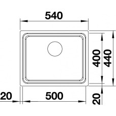Кухонна мийка Blanco ETAGON 500-U (521841)