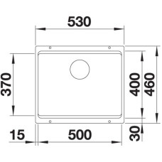 Кухонна мийка Blanco ETAGON 500-U (522227) антрацит