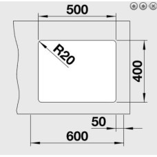 Кухонна мийка Blanco ETAGON 500-U (522227) антрацит