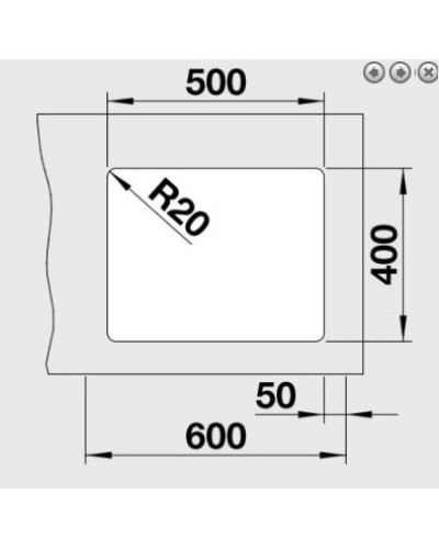 Кухонна мийка Blanco ETAGON 500-U (522227) антрацит