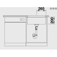 Кухонна мийка Blanco ETAGON 500-U (522227) антрацит