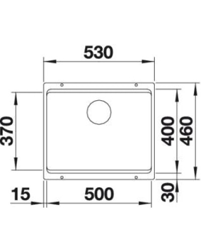 Кухонна мийка Blanco ETAGON 500-U (522228) темна скеля