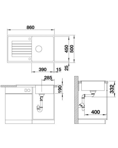 Кухонна мийка Blanco ZIA 5S (520511) антрацит