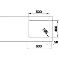 Кухонна мийка Blanco ANDANO 500-U (522967)