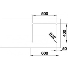 Кухонна мийка Blanco ANDANO 500-U (522967)