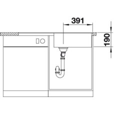 Кухонна мийка Blanco METRA XL 6 S-F (518883) темна скеля