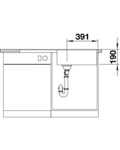 Кухонна мийка Blanco METRA XL 6 S-F (518883) темна скеля