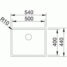 Кухонна мийка Blanco CLARON 500-U (521577)