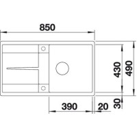 Кухонна мийка Blanco METRA 5 S-F (519099) білий