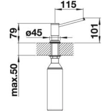 Дозатор рідкого миючого засобу Blanco LIVIA (521291) хром