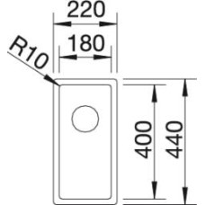 Кухонна мийка Blanco CLARON 180-U (521565)