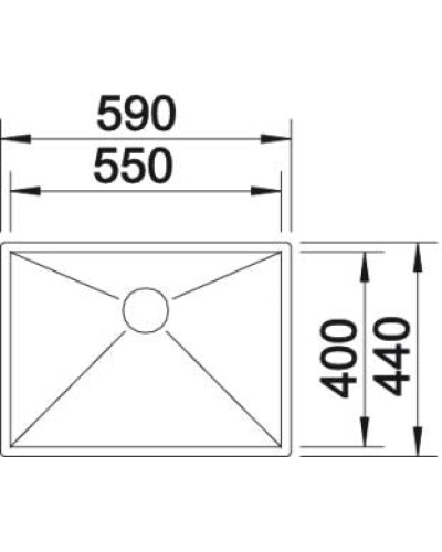 Кухонна мийка Blanco ZEROX 550-U (521591)