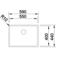 Кухонна мийка Blanco CLARON 550-U (521579)