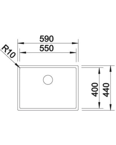 Кухонна мийка Blanco CLARON 550-U (521579)