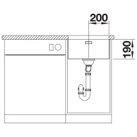 Кухонна мийка Blanco ANDANO 400-U (522959)
