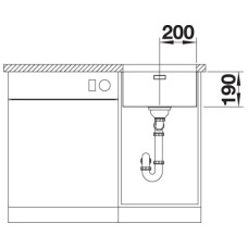 Кухонна мийка Blanco ANDANO 400-U (522959)