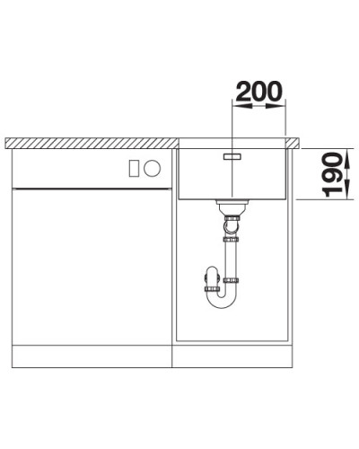 Кухонна мийка Blanco ANDANO 400-U (522959)