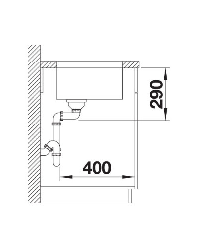 Кухонна мийка Blanco ANDANO 400-U (522959)