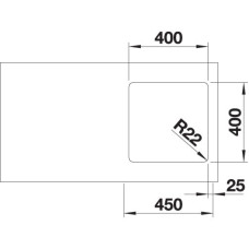 Кухонна мийка Blanco ANDANO 400-U (522959)