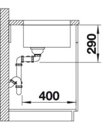 Кухонна мийка Blanco ANDANO 400/400-U (522987)