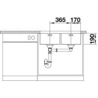 Кухонна мийка Blanco ANDANO 340/340-U (522983)