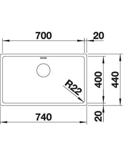 Кухонна мийка Blanco ANDANO 700-U (522971)