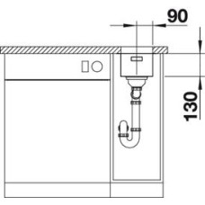 Кухонна мийка Blanco ANDANO 180-U (522952)