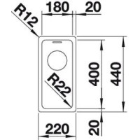 Кухонна мийка Blanco ANDANO 180-IF (522951)