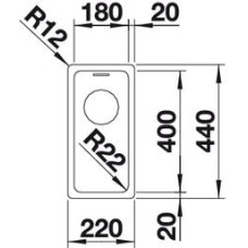 Кухонна мийка Blanco ANDANO 180-IF (522951)