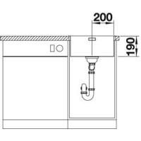 Кухонна мийка Blanco ANDANO 400-IF (522957)