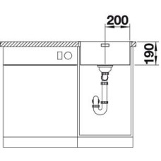 Кухонна мийка Blanco ANDANO 400-IF (522957)