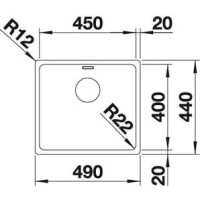 Кухонна мийка Blanco ANDANO 450-IF (522961)