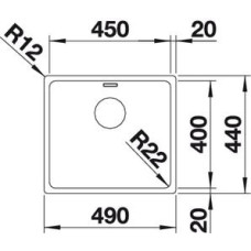 Кухонна мийка Blanco ANDANO 450-IF (522961)