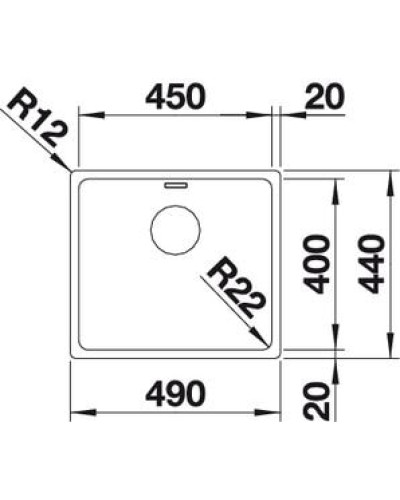 Кухонна мийка Blanco ANDANO 450-IF (522961)