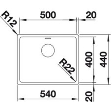 Кухонна мийка Blanco ANDANO 500-IF (522965)