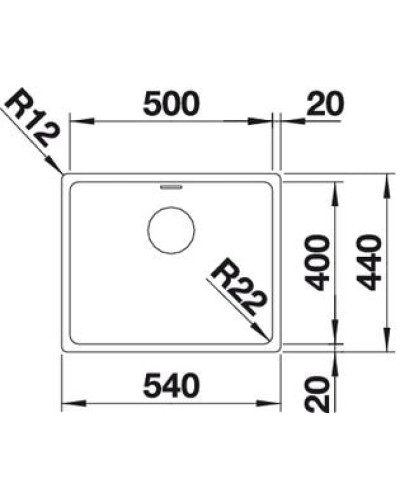 Кухонна мийка Blanco ANDANO 500-IF (522965)