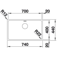 Кухонна мийка Blanco ANDANO 700-IF (522969)