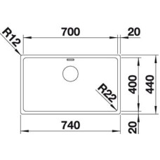 Кухонна мийка Blanco ANDANO 700-IF (522969)