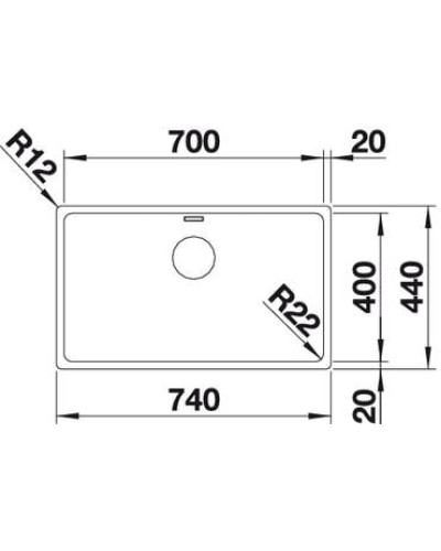 Кухонна мийка Blanco ANDANO 700-IF (522969)