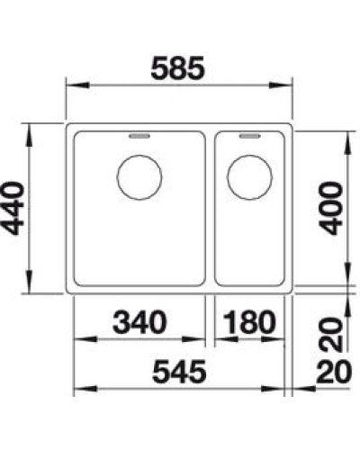 Кухонна мийка Blanco ANDANO 340/180-IF (522973)