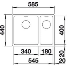 Кухонна мийка Blanco ANDANO 340/180-IF (522975)
